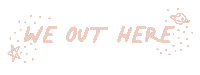 Outer Space Sticker by Almost 30 Podcast