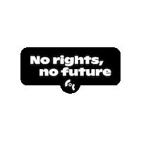 COCNederland rechten coc nederland no rights no future coc nld Sticker