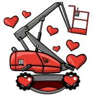 In Love Hearts Sticker by Skyjack