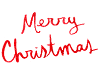 Merry Christmas Snow Sticker