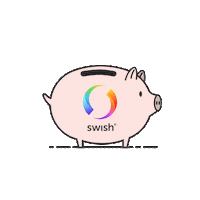 getswishse money swish piggybank pengar Sticker