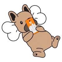 dog laying down Sticker by Petland Florida