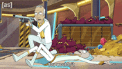 Rick And Morty Gun GIF by Adult Swim
