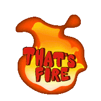 On Fire Burn Sticker by AD