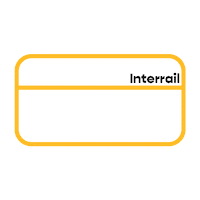 Interrail travel holiday trip train Sticker