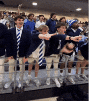 Cheering Go Big Blue GIF by McCallie School