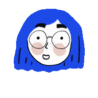 Girl Smile Sticker