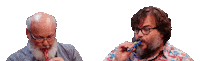 Happy Jack Black Sticker by First We Feast