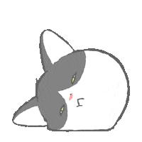 Cat No Sticker by GORO