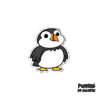 Happy Fun Sticker by Puffins