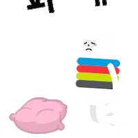 Tired Sticker by CJ ONE