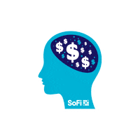 Money On My Mind Cream Sticker by SoFi