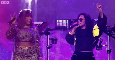 demi lovato swansea GIF by BBC Radio 1’s Biggest Weekend