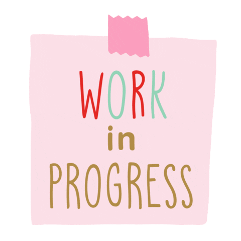 Post It Work In Progress Sticker by UAU!