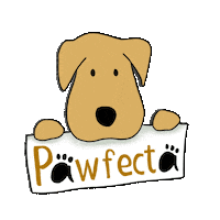 pawfecta dogs pet 3d logo pet care Sticker
