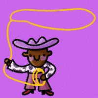 em_squems cowboy cowgirl rodeo lasso GIF