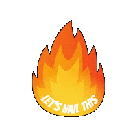 Lets Go Fire Sticker by Digital Pratik