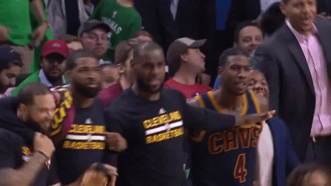 teammates bench reaction GIF by NBA