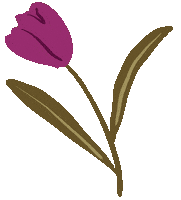 Louisa Tulip Sticker by Louisa Taylor Studio