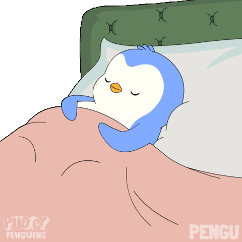 Tired Good Morning GIF by Pudgy Penguins