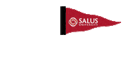 flag pennant Sticker by Salus University