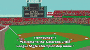 baseball crowd GIF by South Park 