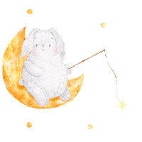 Easter Bunny Cartoon Sticker
