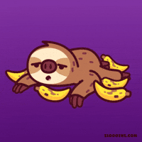 Tired Banana GIF by Sloooths
