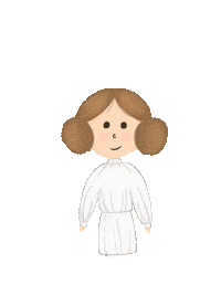 RhinyAmaya doodle starwars leia rhinyamaya Sticker