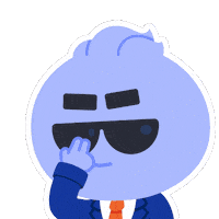 Glasses Glow Sticker by Kudai