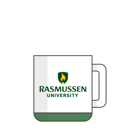 Coffee Cup Sticker by Rasmussen University