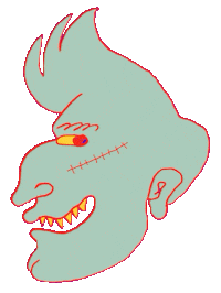 Cat Halloween Sticker by vootsak