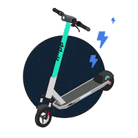 Hopp_bike on my way scooter omw be safe Sticker