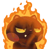 Angry Cat Sticker by magicatchoo
