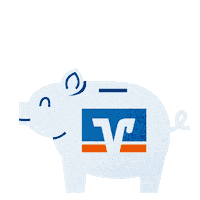 berlinervolksbank money volksbank sparen schwein Sticker