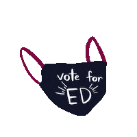 Election 2020 Mask Sticker by Ed Markey
