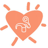 CochlearGlobal heart deaf hear hearing Sticker