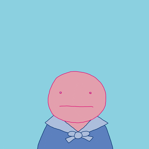 luaart weird emotions feelings faces GIF