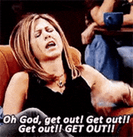 Get Out Friends GIF by Jess Stempel