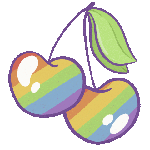 Brennatedesco giphyupload rainbow retro pride Sticker