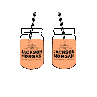 jacksonmorgancream drink whiskey straw clink Sticker