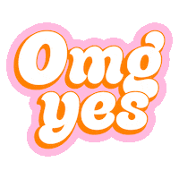 Yes Omg Sticker by Moli Fernyx