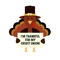 Credit Unions Banks Sticker by Your Money Further