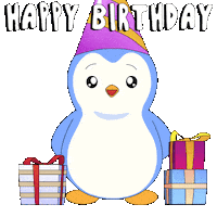 Happy Birthday Party Sticker by Pudgy Penguins