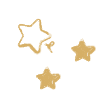 maylily_pl star stars gold shine Sticker