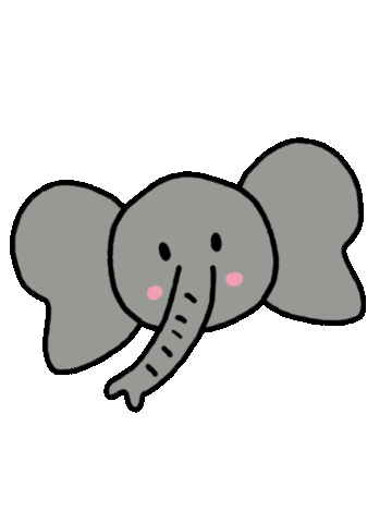 Elephant Cute Animal Sticker