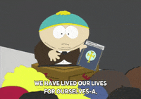ignoring eric cartman GIF by South Park 