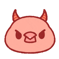 Demon Sticker by Dream Hugo