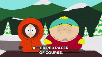 eric cartman red racer GIF by South Park 