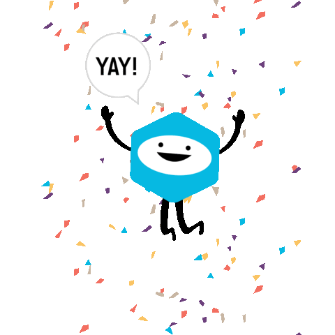 Confetti Yes Sticker by Precision Nutrition